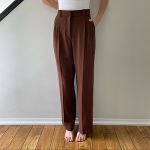 Wilfred Wide Leg Brown Trouser Pant (6)